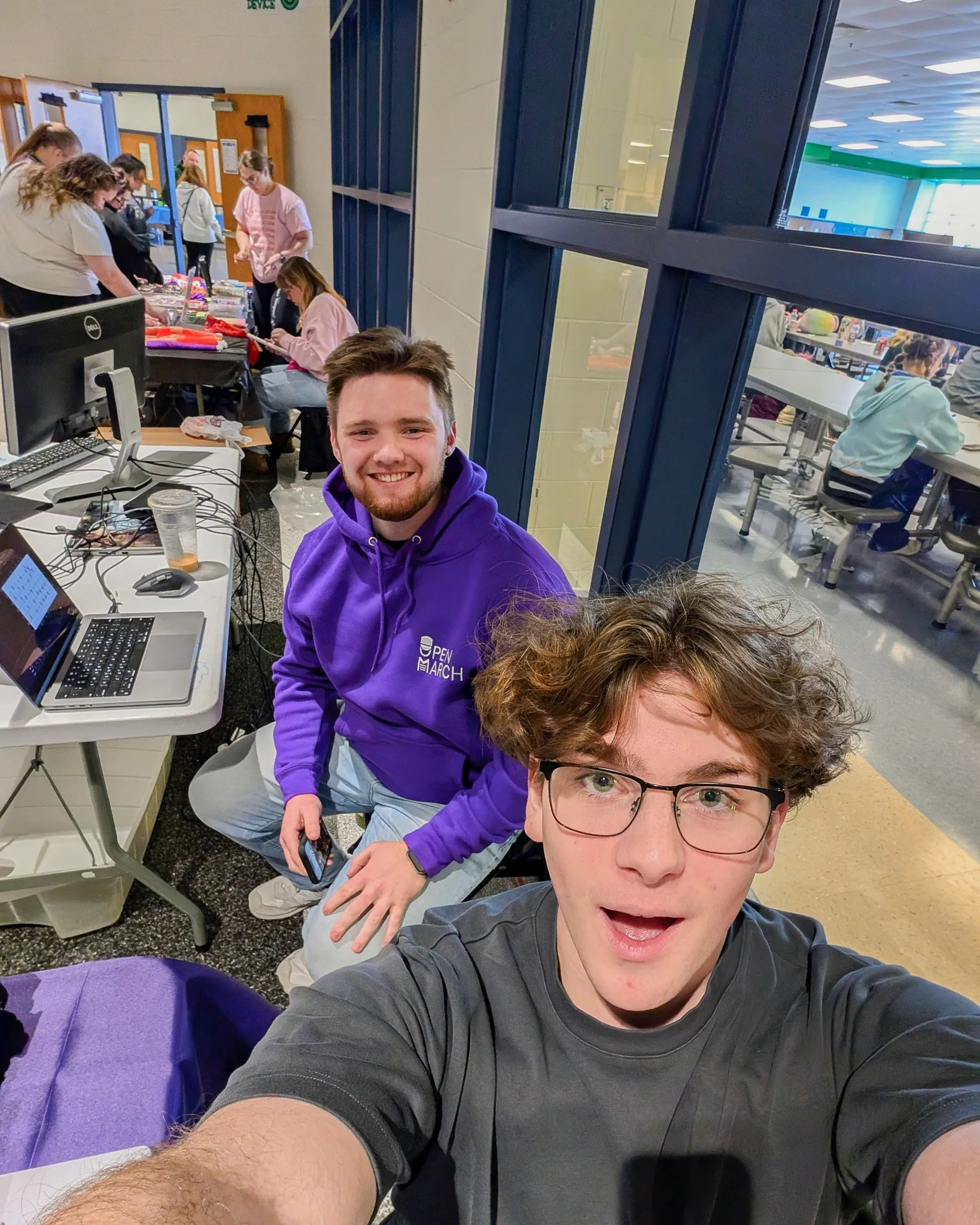 Alex and Aleksi at Woodgrove