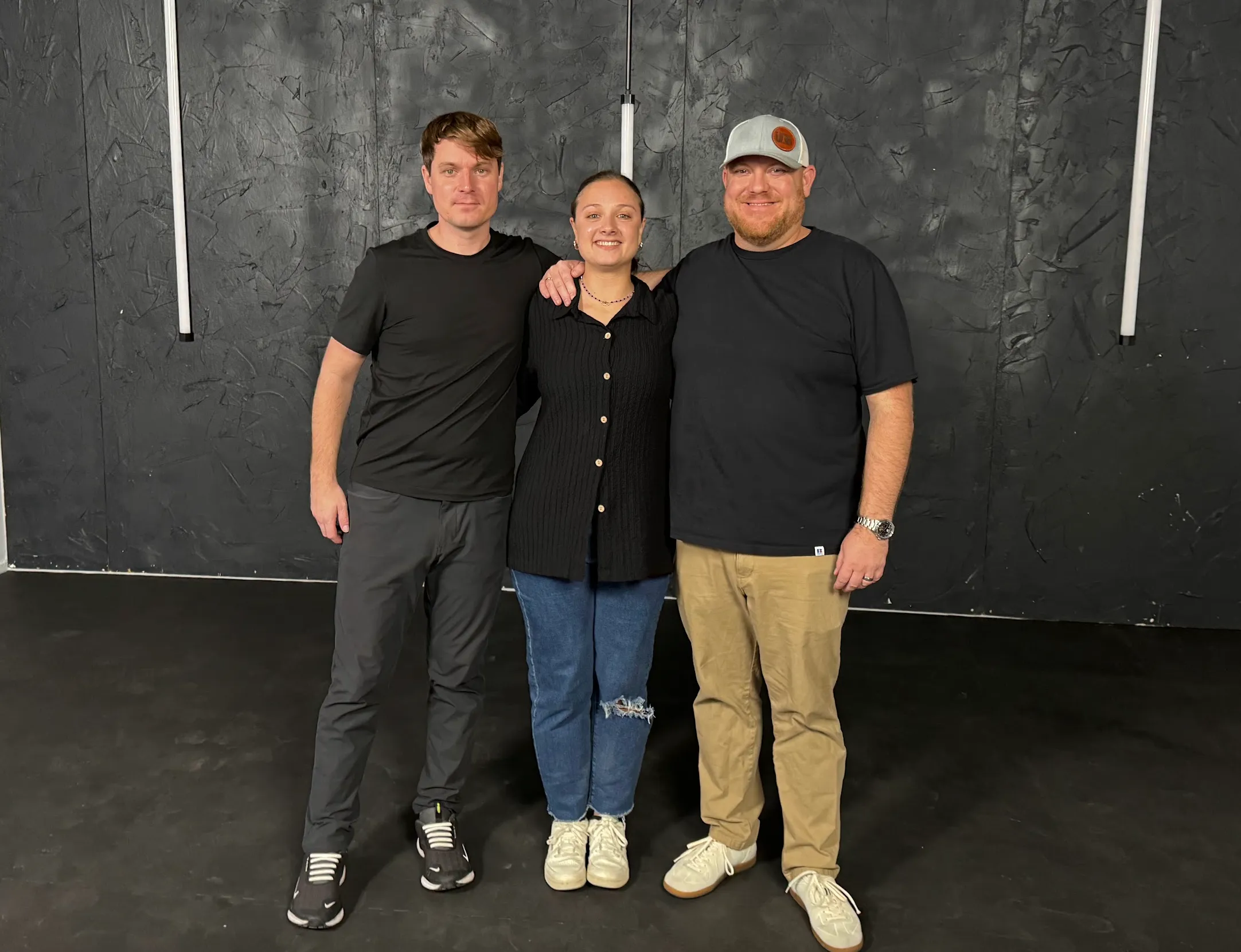 Olivia with Luke and Josh